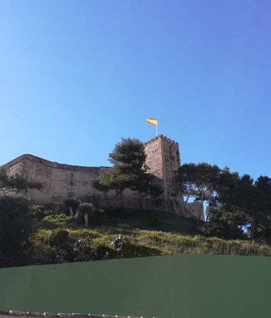 Castillo Sohail torre con bander