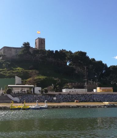 Castillo río tirolina y embarcadero Fuengirola